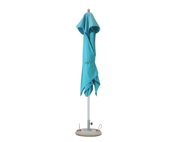 102" Aqua Polyester Square Market Patio Umbrella