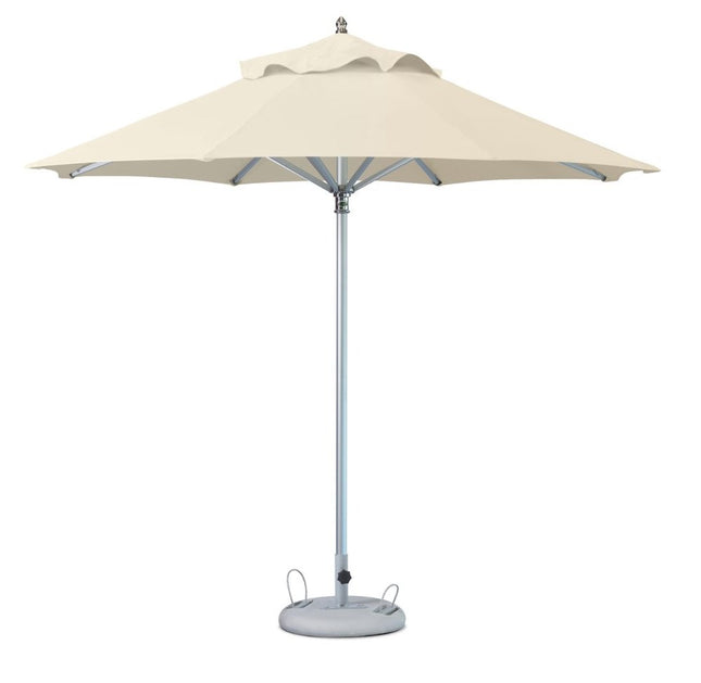 102" Ecru Polyester Round Market Patio Umbrella