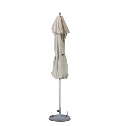 10' Ecru Polyester Round Market Patio Umbrella HomeRoots