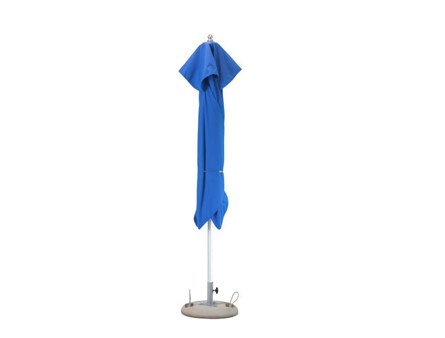102" Blue Polyester Round Market Patio Umbrella