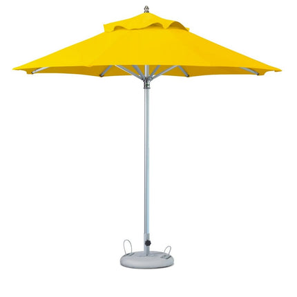 10' Yellow Polyester Round Market Patio Umbrella HomeRoots