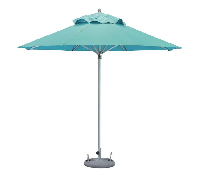 102" Aqua Polyester Round Market Patio Umbrella