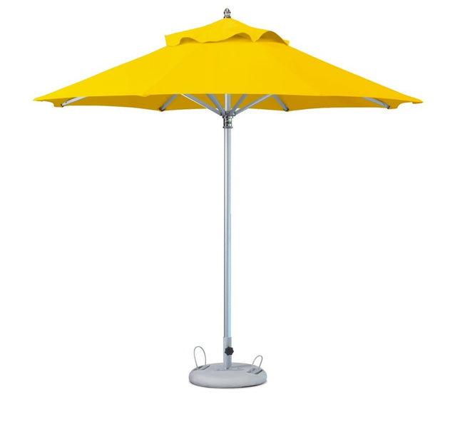 102" Yellow Polyester Round Market Patio Umbrella