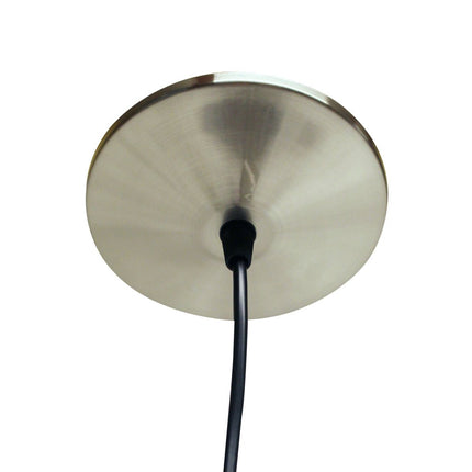 Brass Bulb Two Light Metal Chandelier