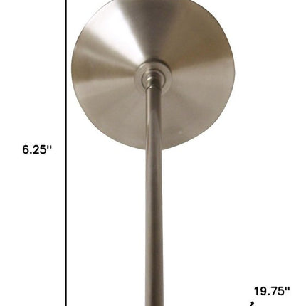 Nickel Bulb Two Light Metal Chandelier HomeRoots