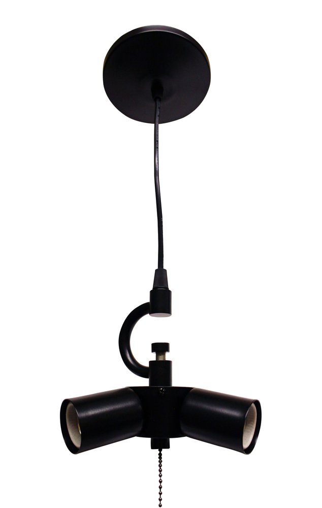 Black Bulb Three Light Metal Chandelier HomeRoots