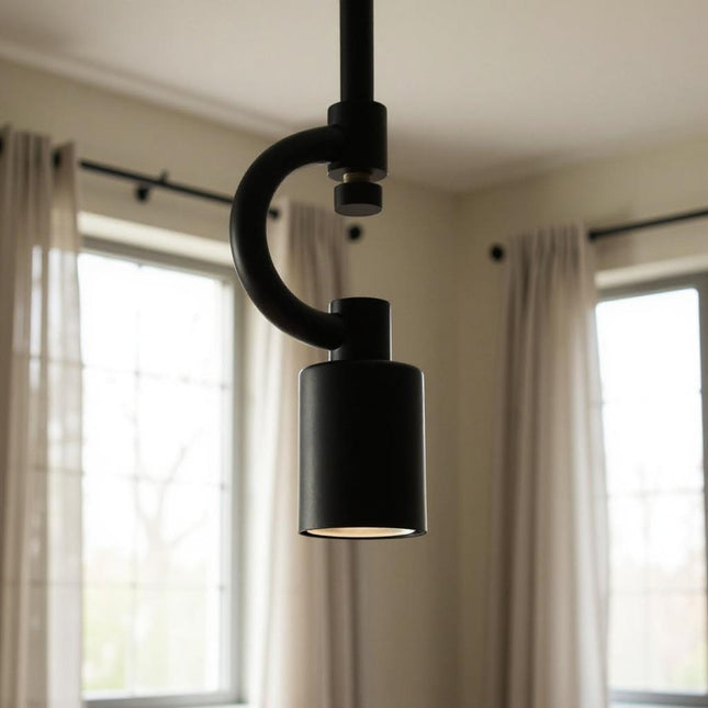 Black Bulb Metal Chandelier HomeRoots