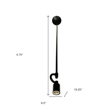 Black Bulb Metal Chandelier