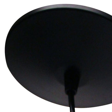 Black Bulb Metal Chandelier
