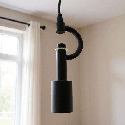 Black Bulb Metal Chandelier