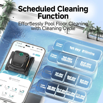 WYBOT S2 High-end Cordless Robotic Pool Cleaner WYBOT