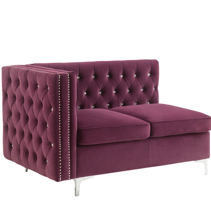 Acme Jaszira Modular Sectional Set - Burgundy - 57330-Lounge Set-BUR  2