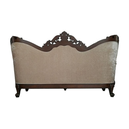 ACME 50685 Devayne Sofa with 6 Pillows, Fabric & Dark Walnut