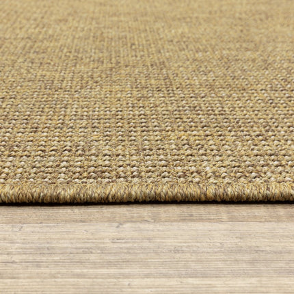 9' X 13' Tan Stain Resistant Indoor Outdoor Area Rug HomeRoots