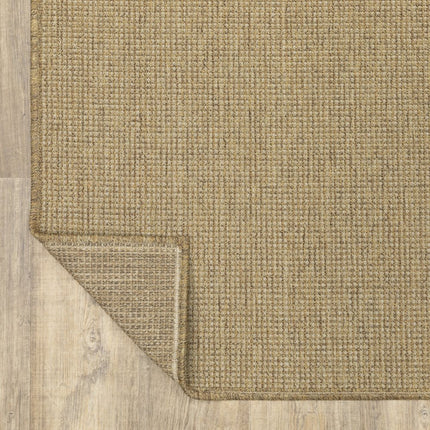 9' X 13' Tan Stain Resistant Indoor Outdoor Area Rug HomeRoots