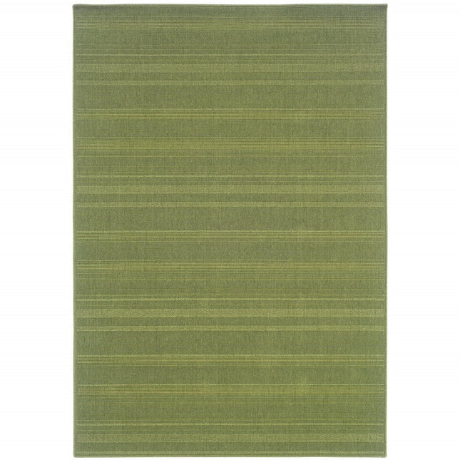 9' X 13' Green Stain Resistant Indoor Outdoor Area Rug HomeRoots