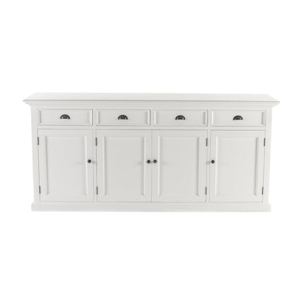 82" White Solid Wood Buffet Table HomeRoots