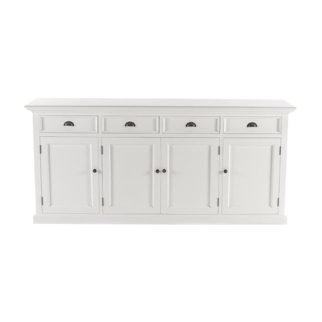 82" White Solid Wood Buffet Table HomeRoots