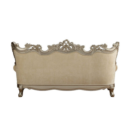 ACME 51040 Ranita Sofa with 7 Pillows, Fabric & Champagne (1Set/2Ctn)