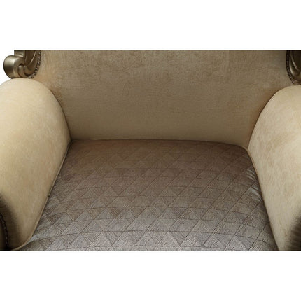 ACME 51042 Ranita Chair with 2 Pillows, Fabric & Champagne (1Set/2Ctn)