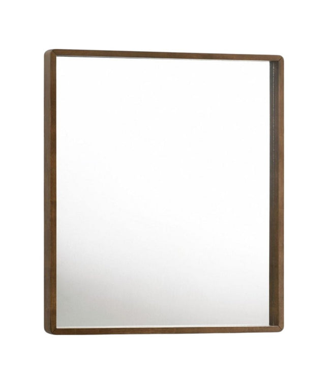 40" Brown Wood Framed Accent Mirror HomeRoots