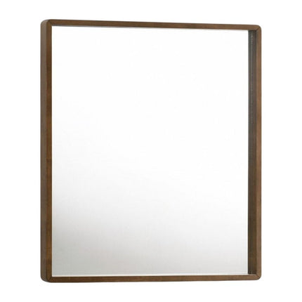 40" Brown Wood Framed Accent Mirror HomeRoots