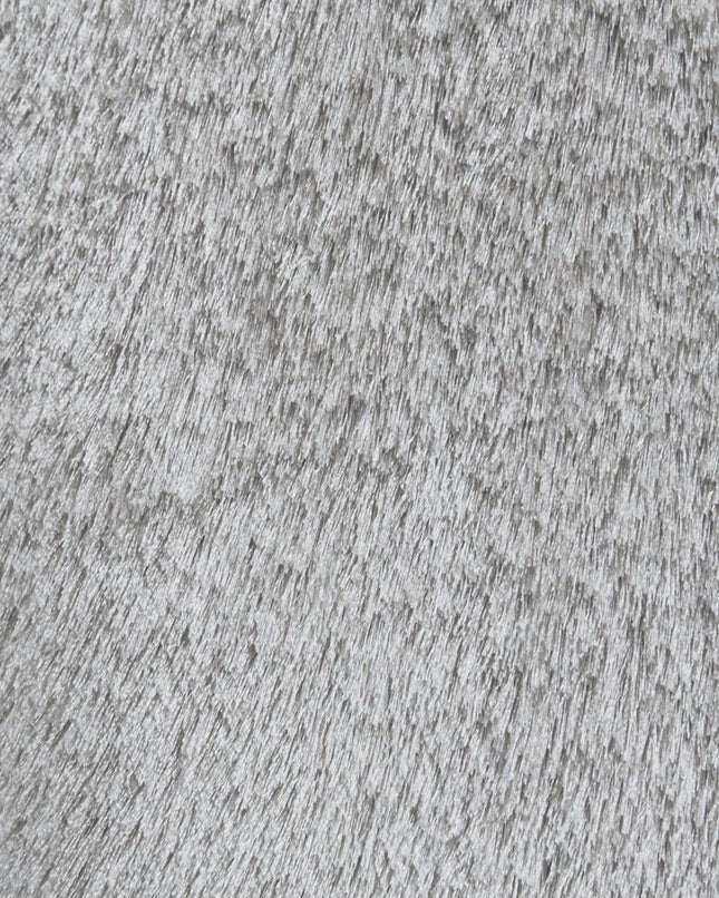 10' Gray And Silver Round Shag Tufted Handmade Area Rug HomeRoots