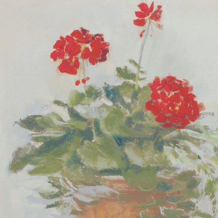 Set of Two White Brown And Red Flower Framed Art HomeRoots
