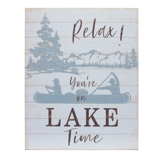 Set of Two White Black And Blue Trees, Lake Lake Wood Framed Art HomeRoots