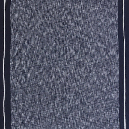 Blue Woven Cotton Geometric Throw HomeRoots