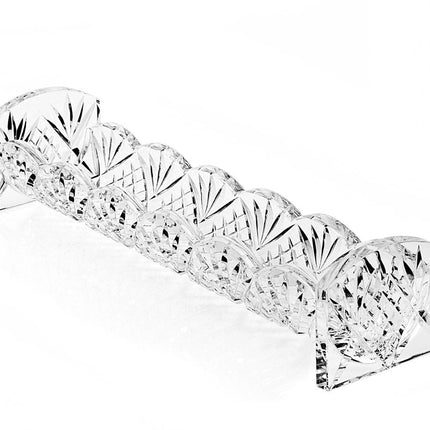 10" Rectangular Cut Crystal Cracker Tray HomeRoots