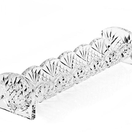 10" Rectangular Cut Crystal Cracker Tray HomeRoots