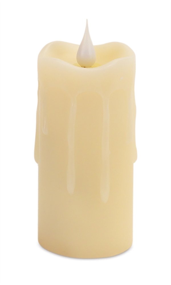 Set of Two Beige Flameless Votive Candle HomeRoots