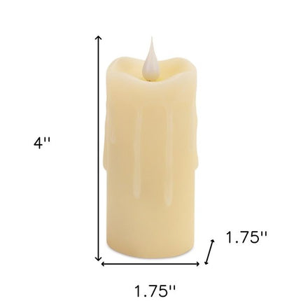 Set of Two Beige Flameless Votive Candle HomeRoots