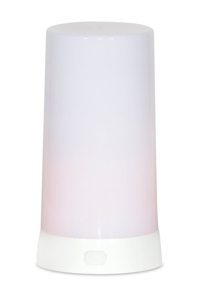 Set of Two White Flameless Pillar Candle HomeRoots