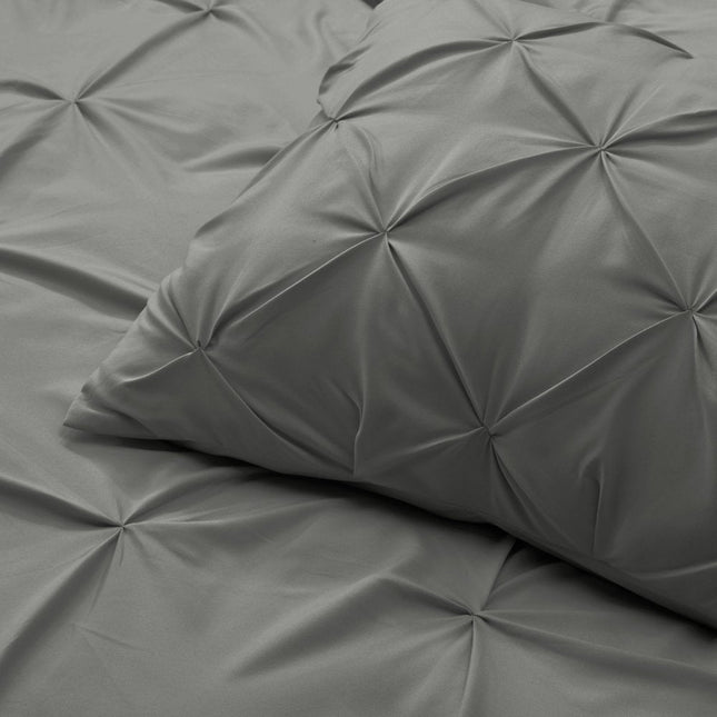 Gray King Microfiber Washable Microfiber Down Alternative Comforter HomeRoots