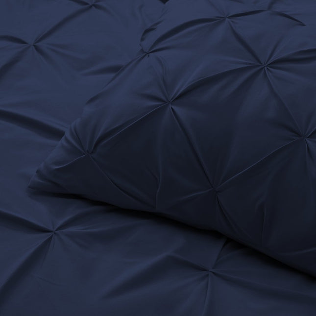 Navy Blue King Microfiber Washable Microfiber Down Alternative Comforter HomeRoots