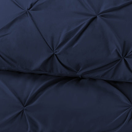 Navy Blue King Microfiber Washable Microfiber Down Alternative Comforter HomeRoots