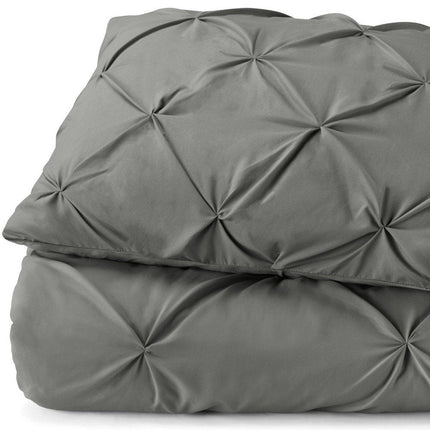 Gray Queen Microfiber Washable Microfiber Down Alternative Comforter HomeRoots