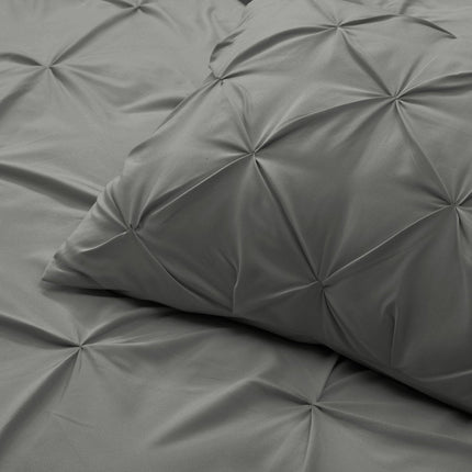 Gray Queen Microfiber Washable Microfiber Down Alternative Comforter HomeRoots