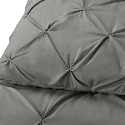 Gray Queen Microfiber Washable Microfiber Down Alternative Comforter HomeRoots
