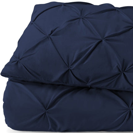 Navy Blue Twin Microfiber Washable Microfiber Down Alternative Comforter HomeRoots