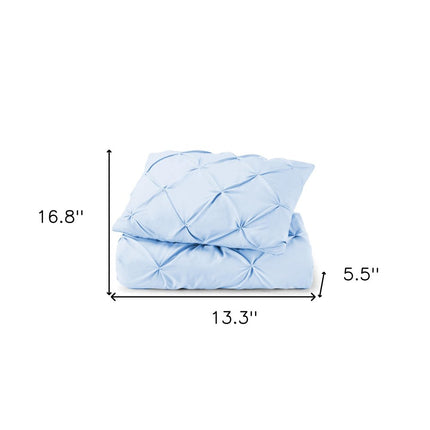 Blue Twin Microfiber Washable Microfiber Down Alternative Comforter HomeRoots
