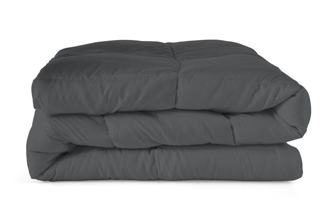 Gray King Microfiber Washable Microfiber Down Alternative Comforter HomeRoots