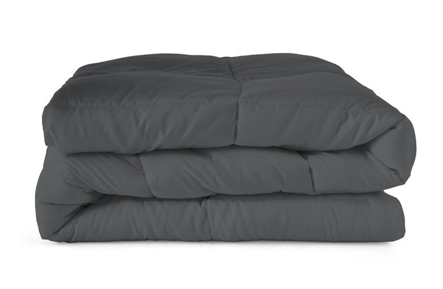 Gray King Microfiber Washable Microfiber Down Alternative Comforter HomeRoots