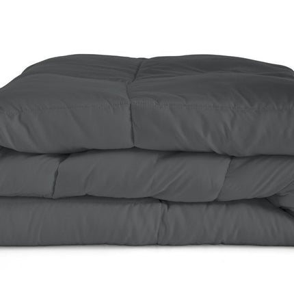 Gray King Microfiber Washable Microfiber Down Alternative Comforter HomeRoots