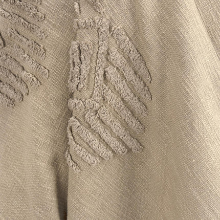 50" X 60" Brown Cotton Woven Ikat Throw Blanket with Tassels HomeRoots
