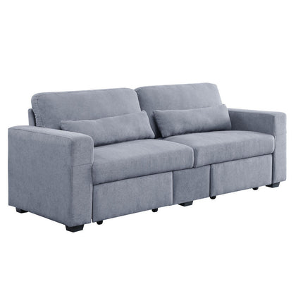 ACME 51895 Rogyne Storage Sofa, Gray Linen