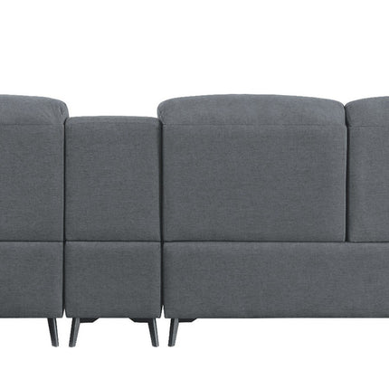 ACME 51900 Walcher Storage Sectional Sofa, Gray Linen