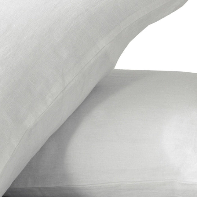 Set of Two Cloud Linen Standard Pillowcases